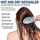 Fiora Naturals Hair Detangling Brush -100% Bio-Friendly Detangler hair brush w/ Ultra-soft Bristles- Glide Through Tangles with Ease - For Curly, Stright, Women, Men, Kids, Toddlers, Wet and Dry Hair Fiora Naturals