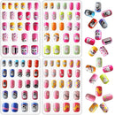 96 Pcs Kids False Nails Press on Nails for Kids Full Cover Short False Nails Children Nails Lovely Gift for Kids(Animal Theme) JANYUN