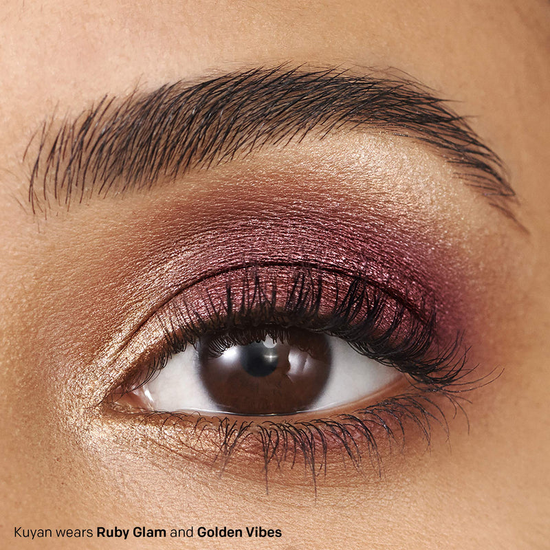 Almay Velvet Foil Cream Shadow, Golden Vibes, 0.36 fl. oz, metallic eyeshadow Almay