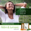 Himalaya Botanique Purifying Body Bar for a Total Body Deep Cleaning for Oily and Acne Prone Skin , Purifying Neem & Turmeric, 4.41 Ounce Himalaya