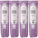 SoulSation Organic Cotton Rounds, 400 Count - Makeup Remover Pads for Face, Lint-Free SOULSATION