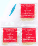 1/4" inch Orthodontic Elastic Rubber Bands 300 Pack Natural Medium Force 3.5 oz for Making Bows, Dreadlocks, Dreads, Doll Hair, Braids, Horse Mane Tail, Tooth Gap + Free Elastic Placer by Cayenas Cayenas Corporation