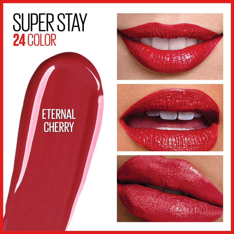 Maybelline New York Superstay 24, 2-step Lipcolor, Eternal Cherry Maybelline New York