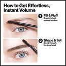 REVLON ColorStay Brow Fiber Filler, Longwearing & Volumizing Waterproof Eyebrow Gel, 306 Clear, 0.23 fl. oz. REVLON Store