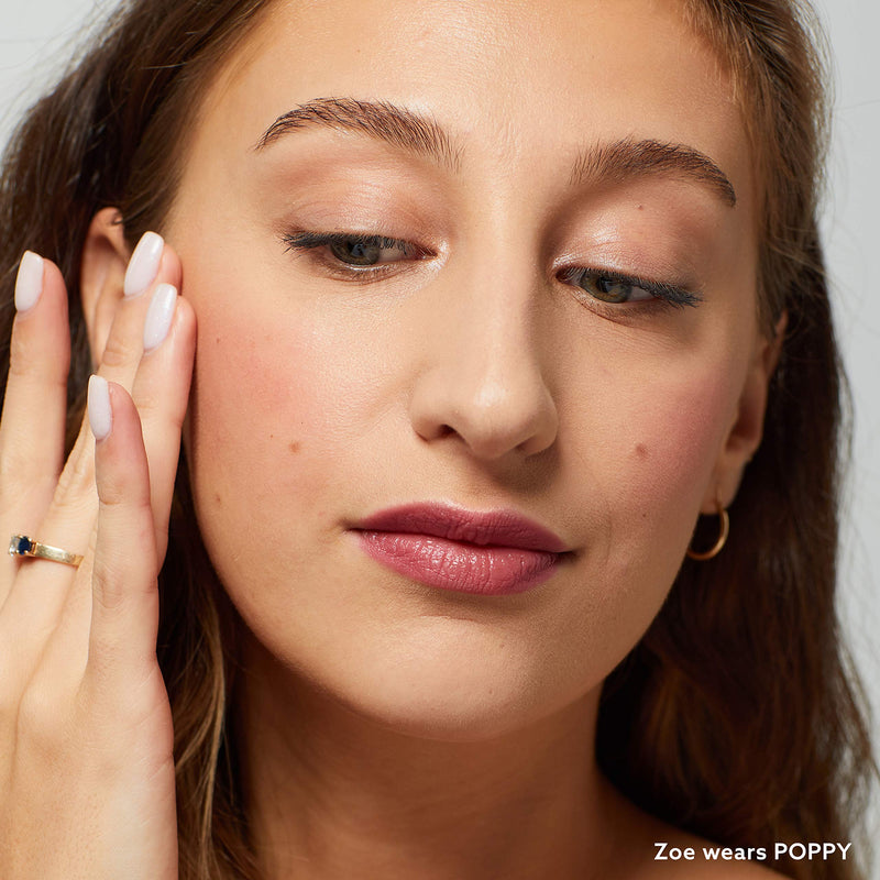 3-in-1 Lip + Cheek Cream. Coconut Extract for Radiant, Dewy, Natural Glow - UNDONE BEAUTY Lip to Cheek Palette. Blushing, Highlighting & Tinting. Sheer to Opaque Color. Vegan & Cruelty Free. POPPY UNDONE BEAUTY