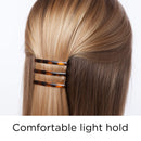 Goody Hair Barrettes Clips - 4 Count, Mock Tort - Slideproof and Lock-In Place - Suitable for All Hair Types - Pain-Free Hair Accessories for Men, Women, Boys, and Girls - All Day Comfort GOODY