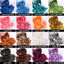 Teenitor Glitter, Fine Glitters and Holographic Chunky Glitters,Glitter for Nails, Glitter Slime, Assorted Glitter, Festival Glitter for Nail Face Hair Body , Glitter for Resin Tumblers, 16+16pcs Teenitor