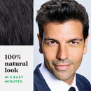 Just For Men Shampoo-In Color (Formerly Original Formula), Gray Hair Coloring for Men - Real Black, H-55 (Packaging May Vary) Just for Men