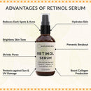 Retinol Serum 2.5% for Face & Eyes (2 oz) with Vitamin A, E, Hyaluronic Acid & Green Tea for Anti-Aging, Fine Lines & Wrinkles. Brightening Facial Serum for Day & Night use by Simplified Skin Simplified Skin