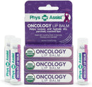 Oncology Lip Balm USDA Organic, Helps Restore, Hydrate Dry, Parched, Cracked Lips. Moisturizing, Nourishing Skin Therapy for People Going Thru Radiation, Chemotherapy and Living with Cancer 3Pack PhysAssist Store