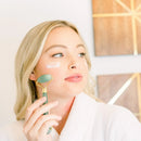 Jade Roller for Face - Skin Care Tools Used With Beauty Products, Jade Face Roller for Face, Small Eye Roller for Puffy Eyes, Face Massager for Women Face Care, Facial Roller Self Care Gifts for Women Beauty by Earth