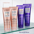 L'Oreal Paris EverPure Sulfate Free Brass Toning Purple Shampoo for Blonde, Bleached, Silver, or Brown Highlighted Hair, 11 Fl; Oz (Packaging May Vary) L'Oreal Paris Store