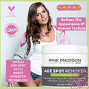 Dark Spot Remover Cream for Face Hands Neck. Dark Spot Corrector for Men Women. Pink Madison