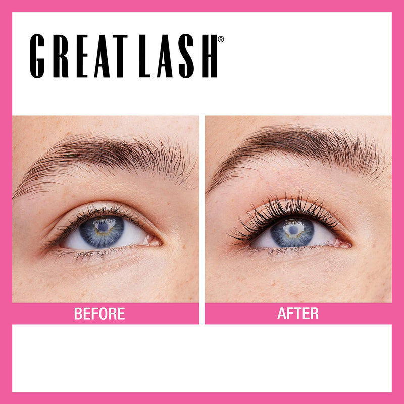 Maybelline New York Great Lash Washable Mascara, Very Black (Pack of 2) Maybelline New York