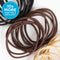 Goody Ouchless Elastic Hair Tie - 29 Count, Brown - 2MM for Fine to Medium Hair - Pain-Free Hair Accessories for Men, Women, Boys, and Girls - for Long Lasting Braids, Ponytails GOODY