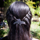 Crane Hair Clip, Small Hand Crafted Metal Barrette Made in the USA with a 60mm Imported French Clip by Oberon Design Oberon Design