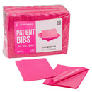3-Ply 13" x 18" Tattoo Piercing Disposable Waterproof Patient Bibs (125 Pack) (Fuchsia) PlastCare USA Store