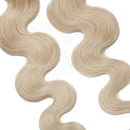 40 PCS Rooted Tape In Hair Extensions Human Hair Invisible Seamless Skin Weft Body Wave Highlight Double Side Tape Remy Human Hair Extensions Balayage Wavy For Women (14'',80g/40pcs,