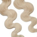 40 PCS Rooted Tape In Hair Extensions Real Human Hair Invisible Seamless Skin Weft Body Wave Highlight Double Side Tape Remy Human Hair Extensions Wavy For Women (14'',80g/40pcs,