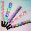 FROG SAC 5 Metallic Non Slip Headbands for Girls, Cute Adjustable Headband for Kids, No Slip Little Girl Hair Accessories, Stars Zebra Cheetah Hearts Waves Hairbands, Fashion Head Bands Party Favors FROG SAC