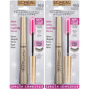 L'Oreal Paris Makeup Telescopic Original Lengthening Mascara, Blackest Black, 0.27 Fl Oz (Pack of 2) L'Oreal Paris