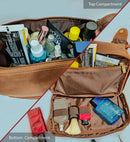 Leather Duffel Bag & Toiletry Bag Combo - The Best Masculine Travel Gift For Men Rustic Town Store