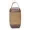 emissary Men's Toiletry Bag Leather and Canvas Travel Toiletry Bag Dopp Kit for Men Shaving Bag for Travel Accessories (Brown) emissary