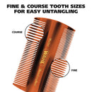 Wahl Beard & Mustache Wallet Comb for Men's Grooming - Handcrafted & Hand Cut with Cellulose Acetate - Smooth, Rounded Tapered Teeth - Model 3327 WAHL