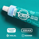 Tom's of Maine Rapid Relief Plus Sensitive Teeth Toothpaste, Fluoride Free, Gentle Mint, 4.5 Oz, 3 Pack, Clinically Proven Enamel Safe, Builds Arginine and Calcium Shield Around Teeth Infinity Warehouse