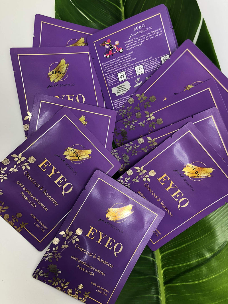 Fast Beauty Co. EyeQ Gold Under Eye Patches With Charcoal & Rosemary, 1 Pair Fast Beauty Co.