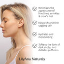 LilyAna Naturals Eye Cream - Made in USA, Eye Cream for Dark Circles and Puffiness, Under Eye Cream, Anti Aging Eye Cream - 1 oz (1-pack) LilyAna Naturals