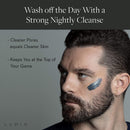 Men’s No-Nonsense Charcoal Cleanser(2-Pack): Unclog Pores of Oil, Dirt, and Pollution - Experience a Smooth and Fresh Face - Korean Made Grooming for the Modern Man - Achieve Your Best Look with Lumin Lumin