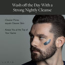 The Fundamental Duo Set for Men: 2 Piece Kit to Cleanse, Hydrate, and Moisturize Your Skin - Includes Moisturizing Balm and Charcoal Cleanser - Achieve Your Best Look with Lumin Lumin