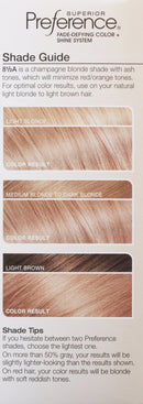 L'Oreal Paris Superior Preference Fade-Defying + Shine Permanent Hair Color, 8.5A Champagne Blonde, Pack of 1, Hair Dye L'Oreal Paris