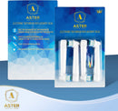 Aster Replacement Toothbrush Heads - 4 Pack, Compatible with Oral-B Braun Professional Electric Brush Heads Refill for Smart Genius 7000/Pro 1000/9600/ 5000/3000/8000 Aster Dental Care