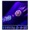 Temporary Tattoos – 1 Sheet Lotus Flower Design Body Paint Art Blacklight Reactive Light Festival Accessories Glow in the Dark Party Supplies | 7.2” x 5.2” Temp Great for EDM EDC Party Rave Parties d'IRIS studio