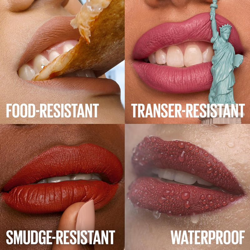 Maybelline Super Stay Matte Ink Liquid Lipstick Makeup, Long Lasting High Impact Color, Up to 16H Wear, Hustler, Red Brown, 1 Count, Packaging May Vary Infinity Warehouse