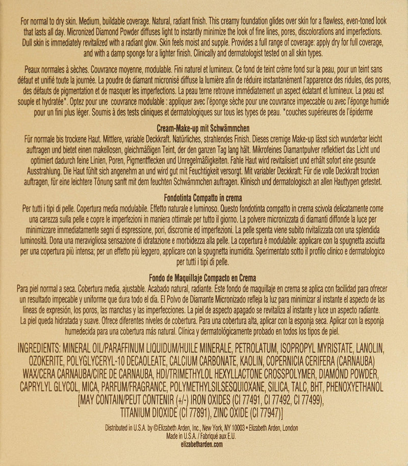 Flawless Finish Sponge-On Cream Makeup, Face Makeup By Elizabeth Arden, Toasty Beige, 0.8 Oz Elizabeth Arden