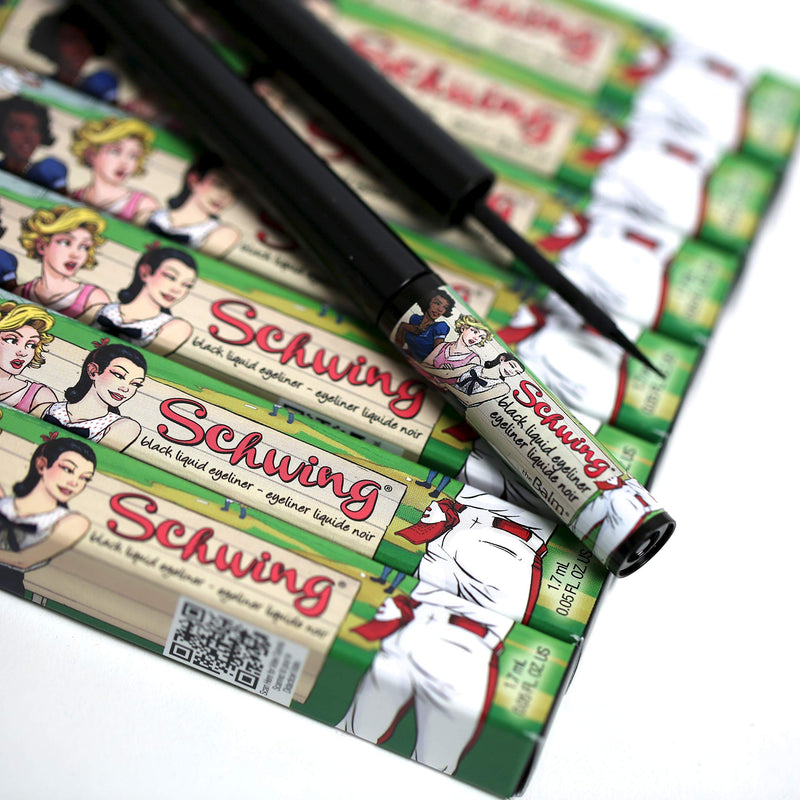 theBalm Schwing Liquid Eyeliner, Black, Matte Finish, 0.05 Fl Oz (Pack of 1) theBalm