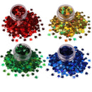 Multicolored - Leaf Glitter - Sample Pack - Solvent Resistant & Cosmetic Grade - Festival Rave Makeup Face Body Nails Resin Arts & Crafts - Weed, Pot Electric Bliss Beauty Store
