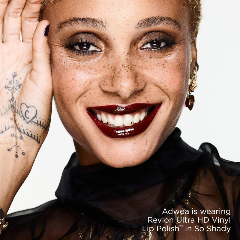 Revlon Ultra HD Vinyl Lip Polish, Liquid Lipstick, So Shady, Violet Brown Gloss REVLON