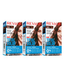 REVLON Total Color Permanent Hair Color, Clean and Vegan, 100% Gray Coverage Hair Dye, 535 Medium Golden Mahogany, 10.2 oz (Pack of 3) REVLON