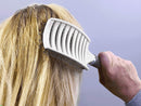 Zabolight Premium Vent Boar Bristle Hair Brush Vented Detangling Oversize Hair Brush for Thick Long Curly Hair, Curved Fast Blow Drying Brush for Women & Men (White) Zabolight