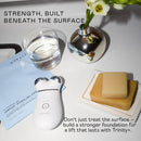NuFACE Trinity+ Microcurrent Facial Device, Wrinkle Reducer + Effective Lip & Eye Attachment - FDA Cleared Face Toning Device for Targeted Treatment + Microcurrent Gel Activator & Silk Creme Infinity Warehouse