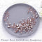 Aukmla Flower Bride Wedding Hair Vine Crystal Bridal Hair Piece Rhinestone Hair Breath Accessories for Women and Girls(9.84 Inches) (Rose Gold) Aukmla