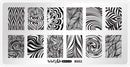 Whats Up Nails - B002 Water Marble to Perfection Stamping Plate for Nail Art Design Whats Up Nails
