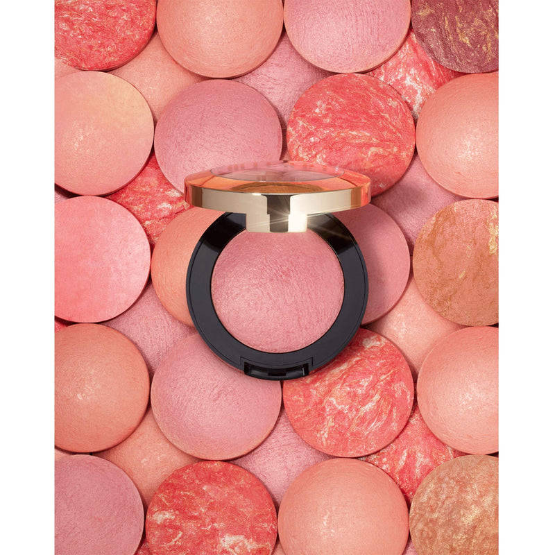 Milani Baked Blush - Luminoso (0.12 Ounce) Cruelty-Free Powder Blush - Shape, Contour & Highlight Face for a Shimmery or Matte Finish Milani
