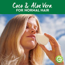 Garnier Whole Blends Hydrating Shampoo Bar for Normal Hair, Zero Plastic Packaging, Free of Preservatives, Sulfates, Silicones, Soap & Dye, with Coconut Oil & Aloe Vera, 2 Oz Garnier