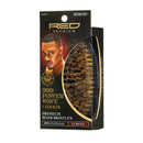 RED by KISS 360 Power Wave X Bow Wow Premium Boar Bristles 100% Natural Medium Soft (Curved Palm Brush - BORP01) Kiss Store