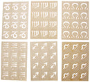 BADGER Totally Tattoo Body Art Stencils Tribal Zodiac July-Dec. Theme Pack BADGER